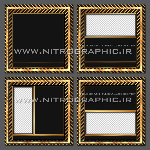 طرح های مشکی و طلایی ، طرحهای پست اینستاگرام ، قالب های زیبا ، قالبهای زیبای گرافیکی ، طرحهای آماده ، رنگ طلا ، لاکچری 