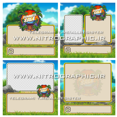 summer sale instagram post templates beautiful text backgrounds island wallpaper png transparent photo frame