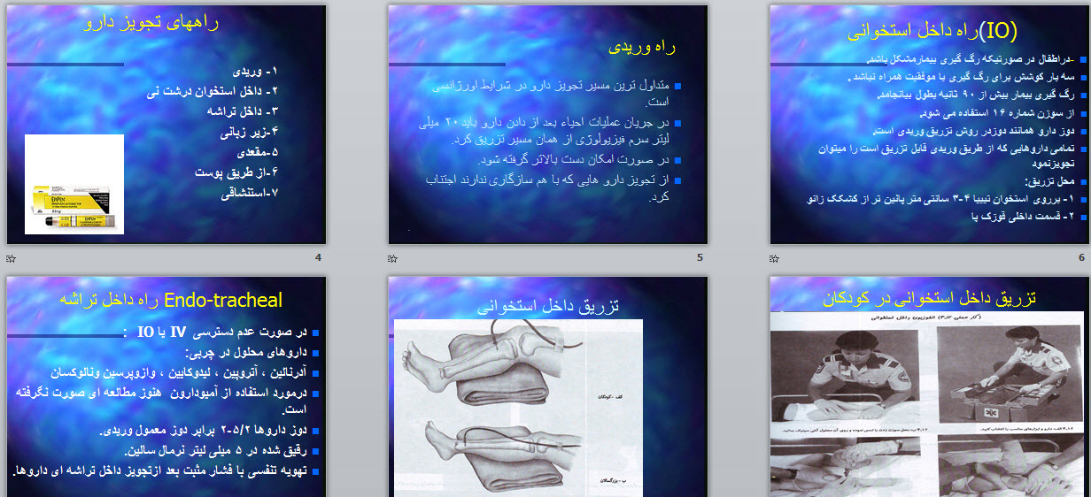 پاورپوینت داروهای مورد استفاده درCPR