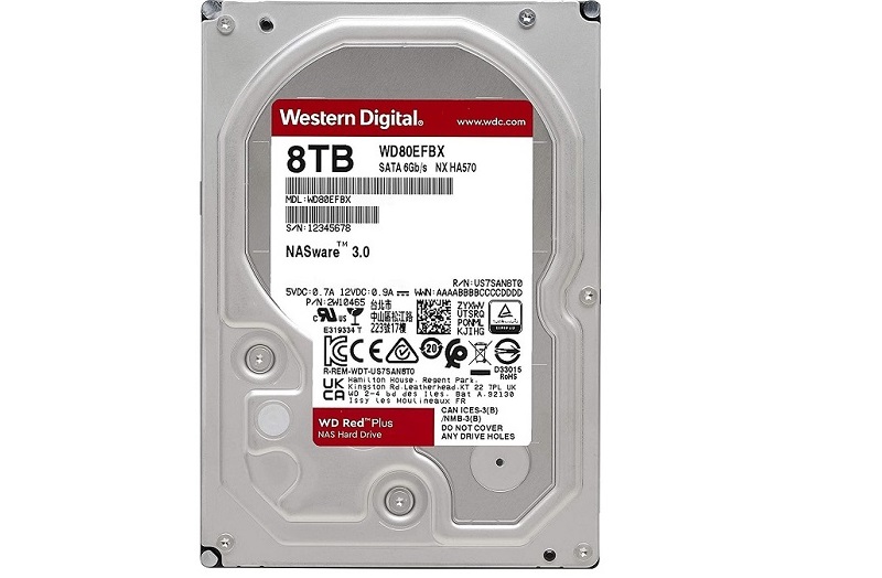 هارد دیسک اینترنال وسترن Western Digital WD80EFBX ظرفیت 8 ترابایت