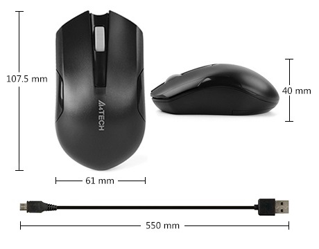 موس بی سیم ایفورتک مدل A4Tech G11-200N