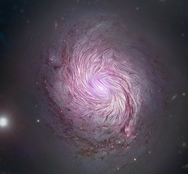 عکس مطلب نقش مهم میادین مغناطیسی در شکل‌گیری کهکشان‌های مارپیچی