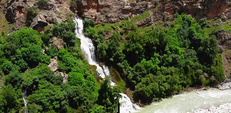 آبشار لندی زیباترین جاذبه گردشگری چهارمحال و بختیاری landi waterfall
