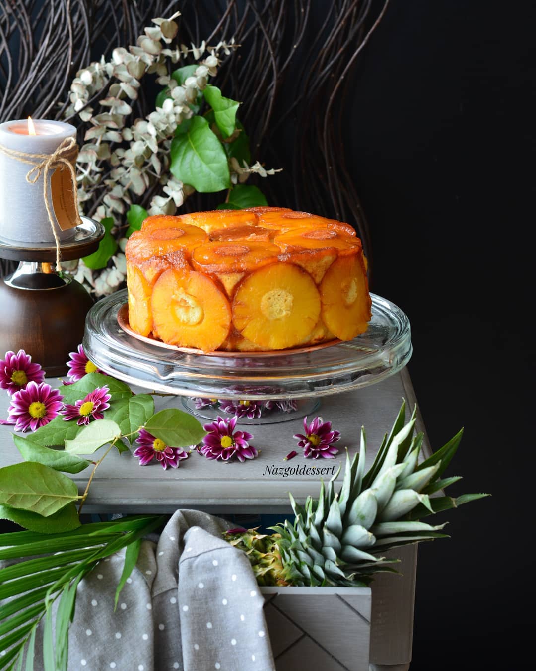 کیک وارونه ی آناناس